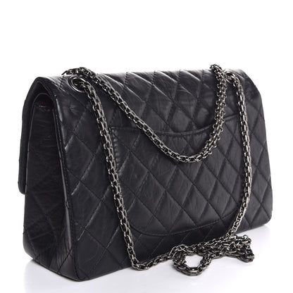 Chanel Aged Calfskin Quilted 2.55 Reissue 226 Flap Black 3 of 8