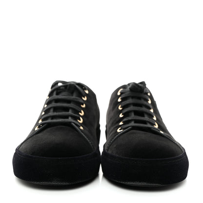 Chanel Velvet Womens CC Sneakers 40 Black 2 of 8