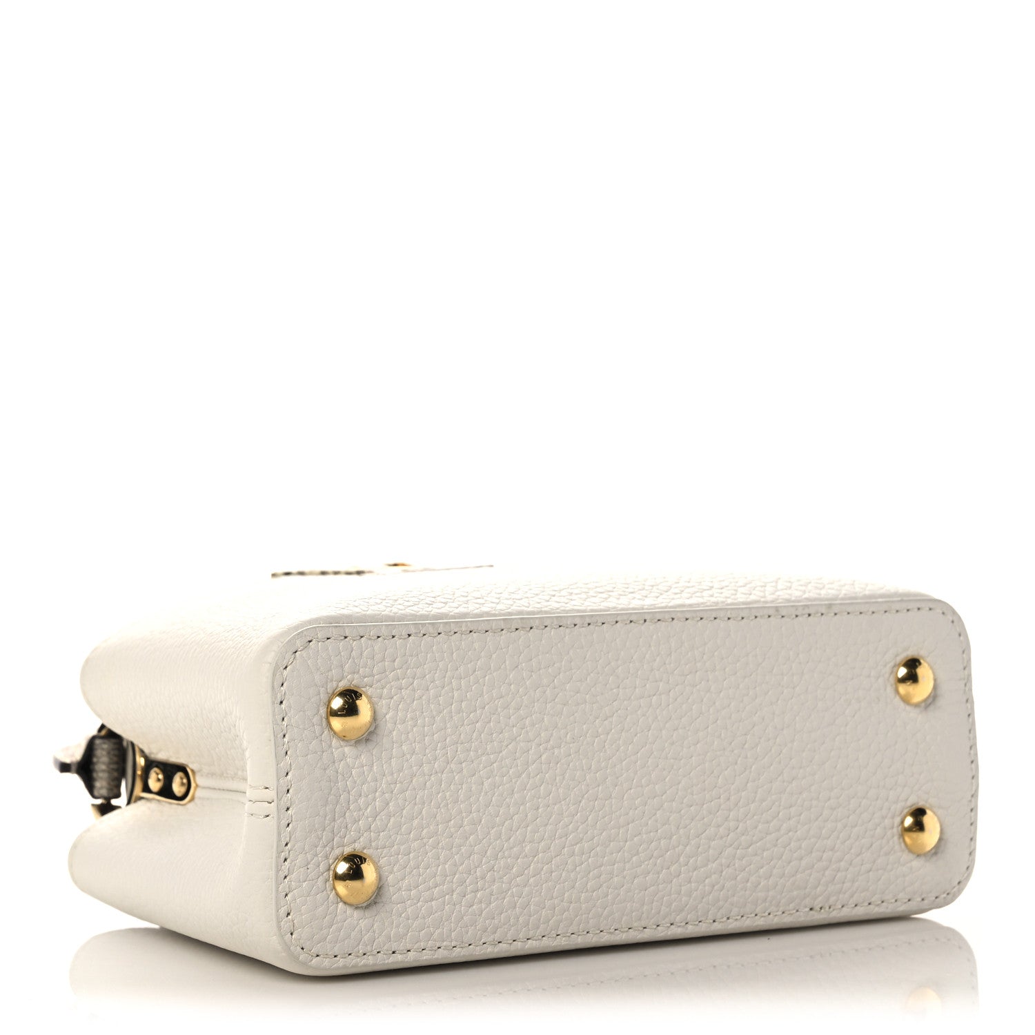 Louis Vuitton Taurillon Ayers Capucines Mini White Snow White 4 of 10