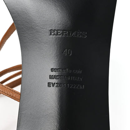 Hermes Calfskin Muse 40 Sandal 40 Natural 7 of 9