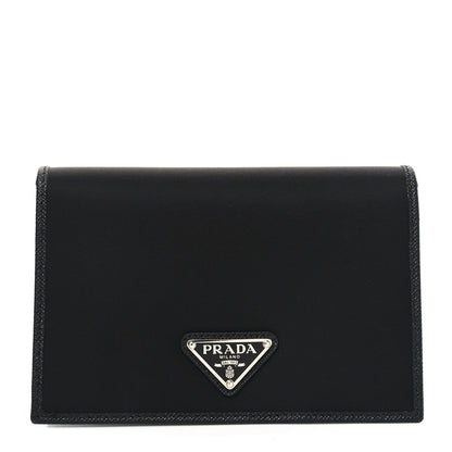 Prada Re-Nylon Saffiano Passport Holder Black 1 of 7