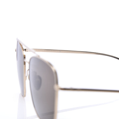Chanel Metal Pilot Sunglasses 4256 Gold Grey 6 of 7