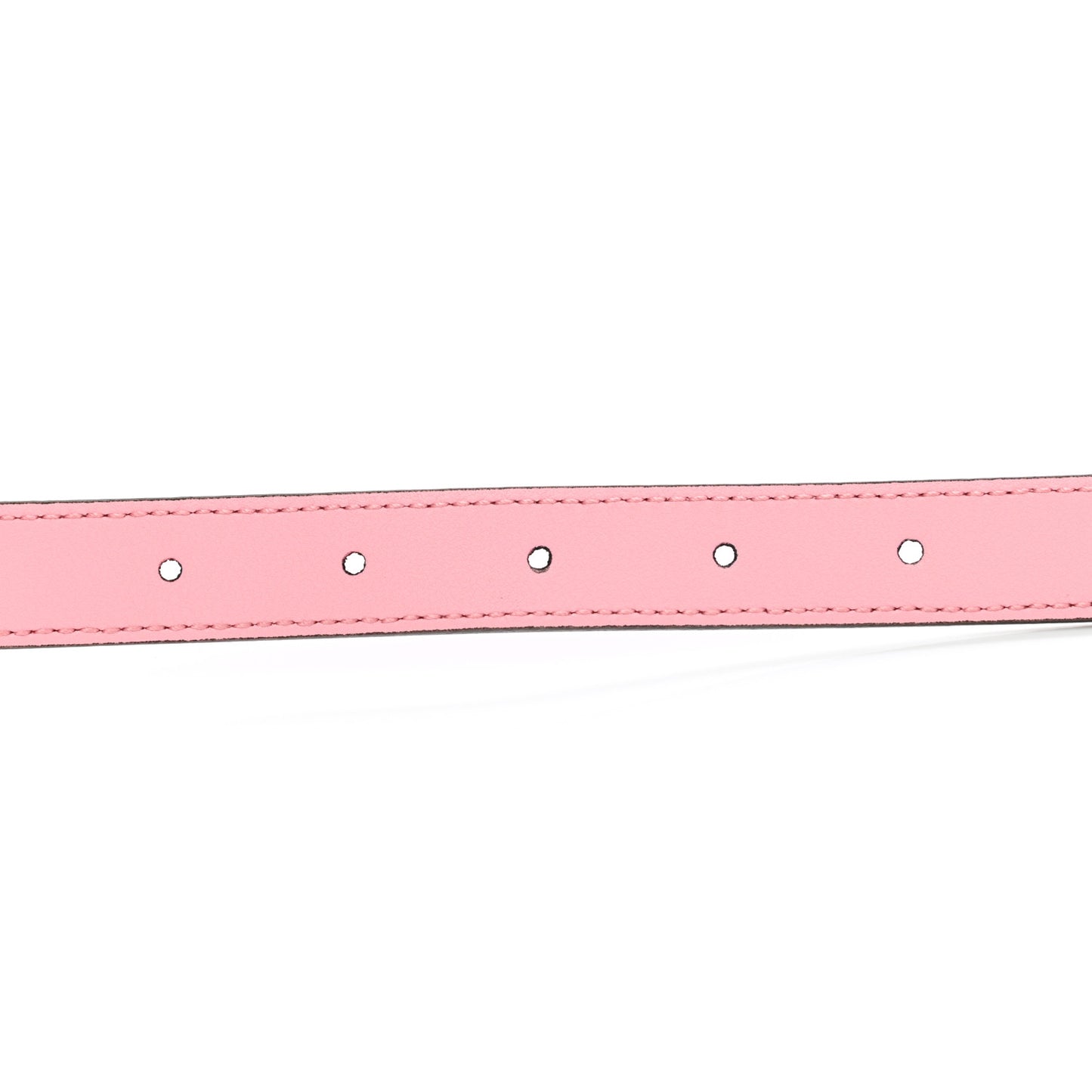 Moon Calfskin Palladium Double G 20mm Belt 80 32 Wild Rose