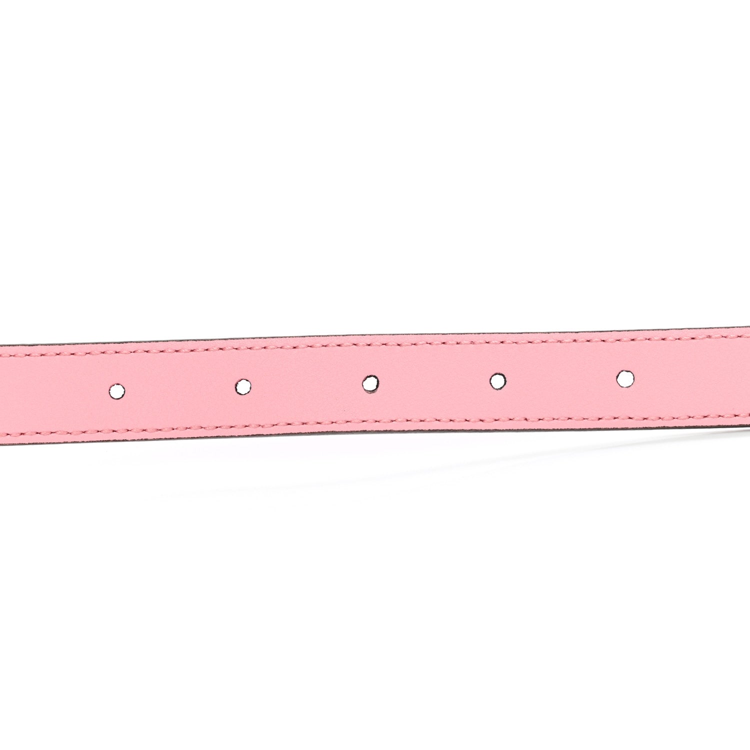 Gucci Moon Calfskin Palladium Double G 20mm Belt 80 32 Wild Rose 3 of 5