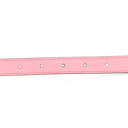 Gucci Moon Calfskin Palladium Double G 20mm Belt 80 32 Wild Rose 3 of 5