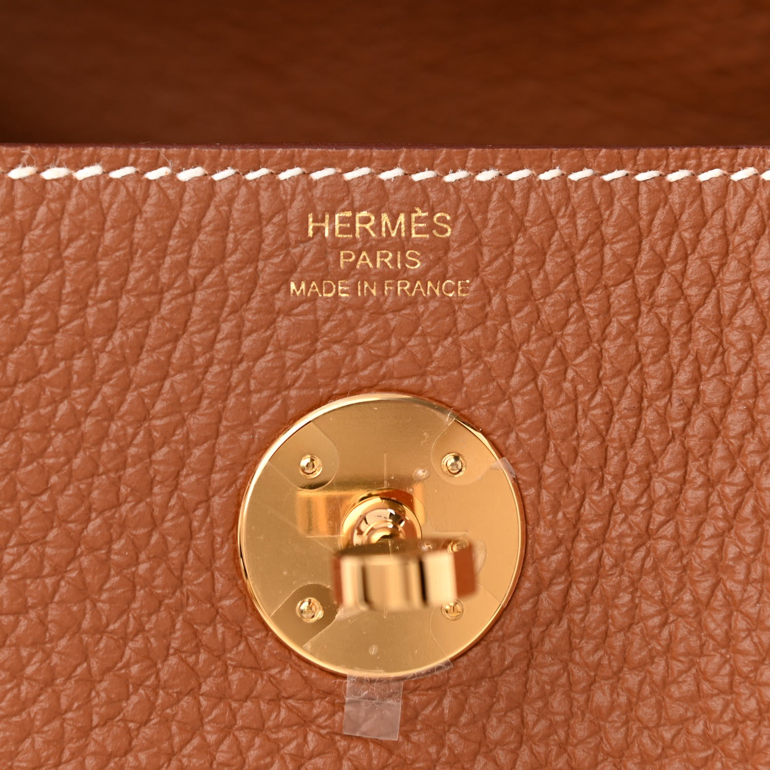 Hermes Taurillon Clemence Lindy 26 Gold 6 of 10
