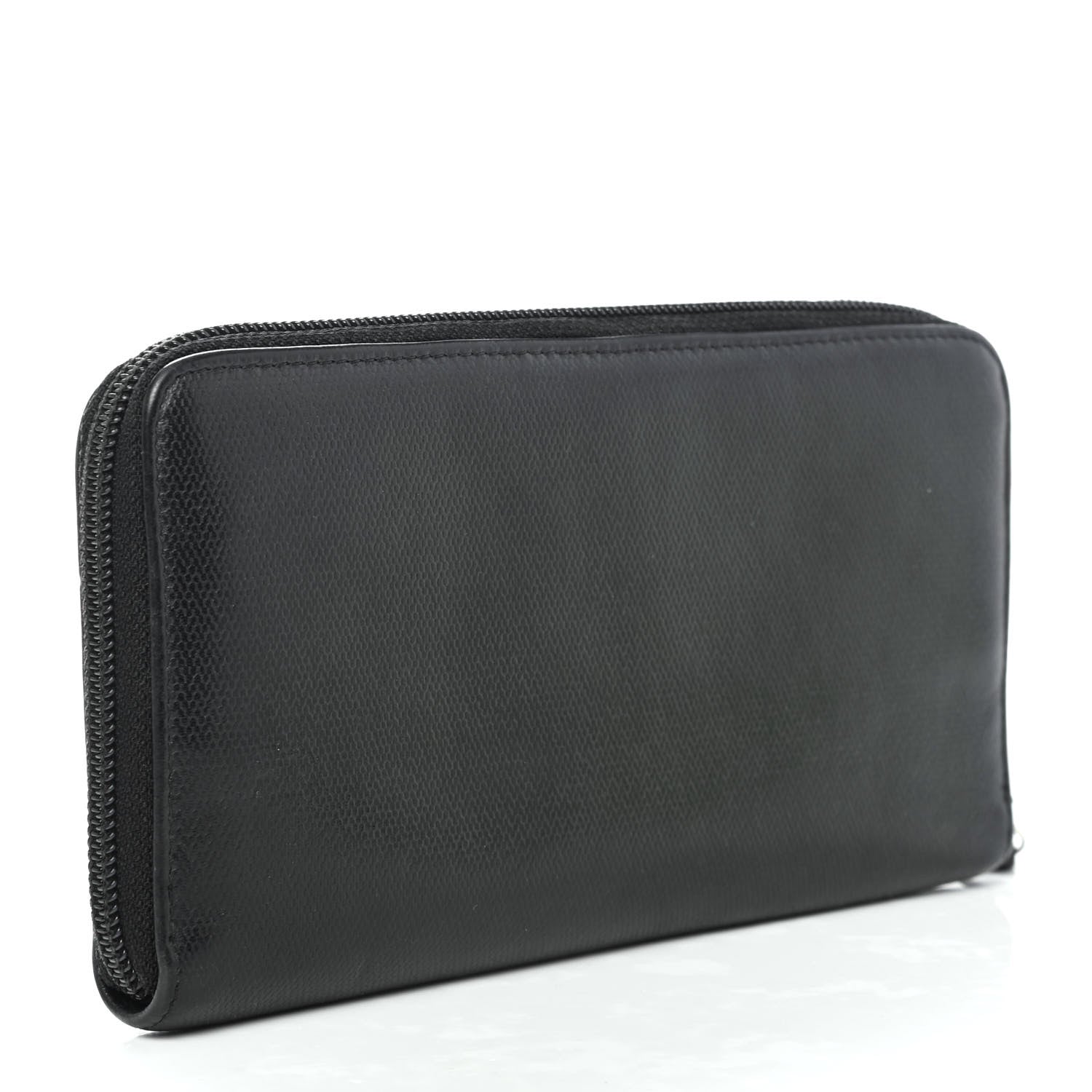 Chanel Grained Calfskin Large CC Zip Around Wallet Black 2 of 4