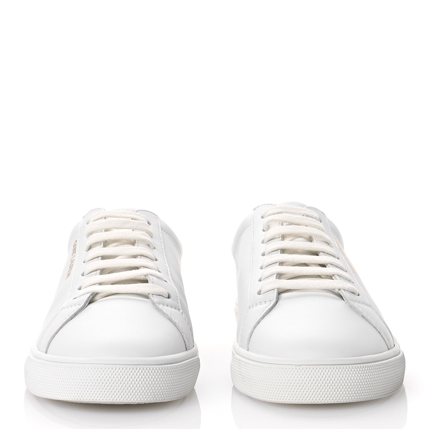 Saint Laurent Calfskin Andy Low Top Sneakers 37 Blanc Optique 3 of 9