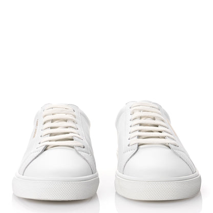 Saint Laurent Calfskin Andy Low Top Sneakers 37 Blanc Optique 3 of 9