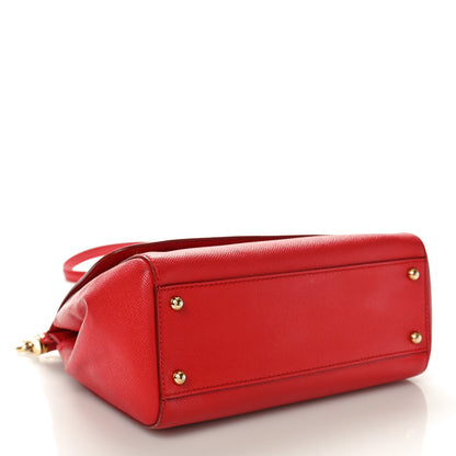 Dolce & Gabbana Dauphine Medium Miss Sicily Satchel Dark Red 4 of 10