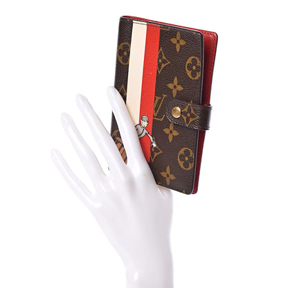 Louis Vuitton Monogram Groom Small Ring Agenda Cover Red 2 of 6