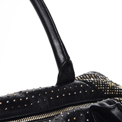 Saint Laurent Calfskin Rock Studded Easy Sac Black 12 of 17