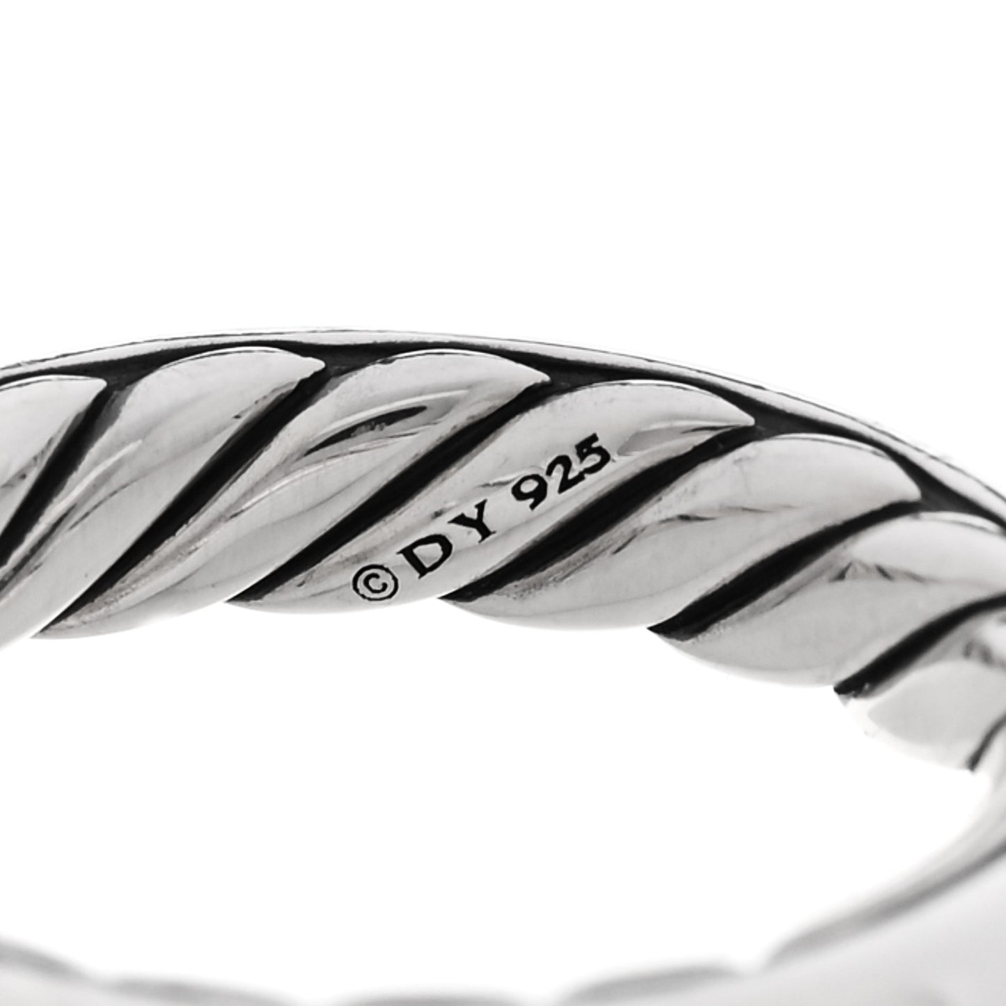 Sterling Silver Cable Classics Band Ring 48 4.5