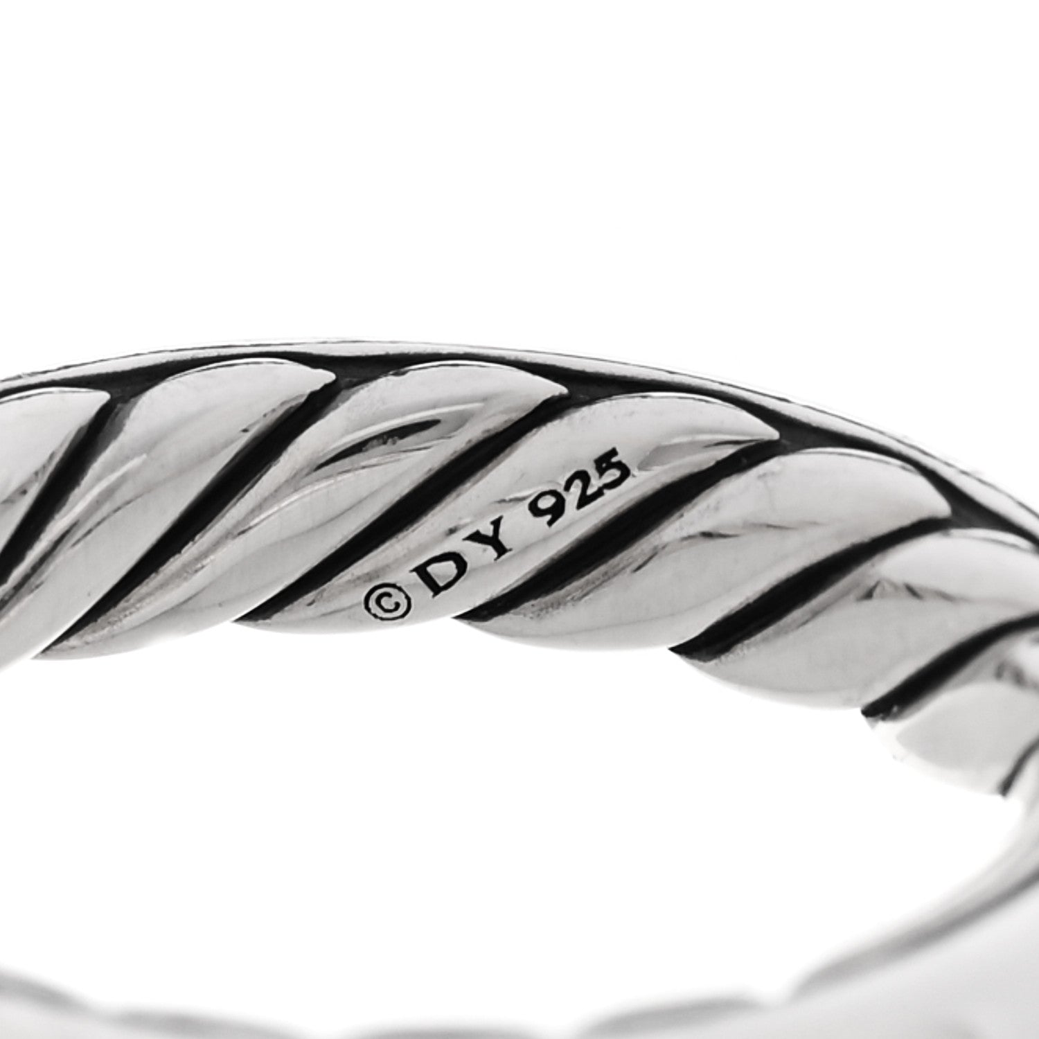 David Yurman Sterling Silver Cable Classics Band Ring 48 4.5 4 of 5