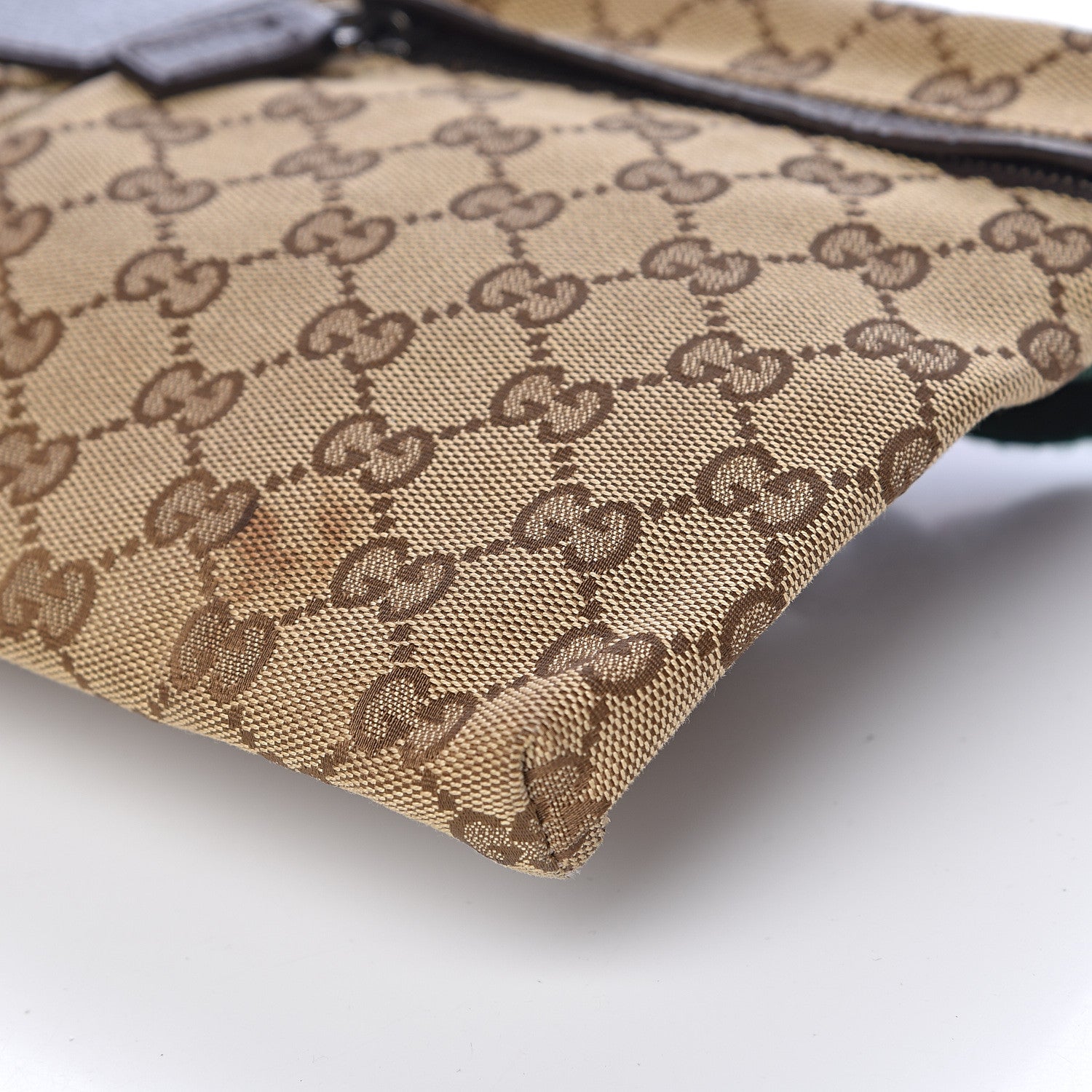 Gucci Monogram Web Belt Bag Dark Brown 9 of 11