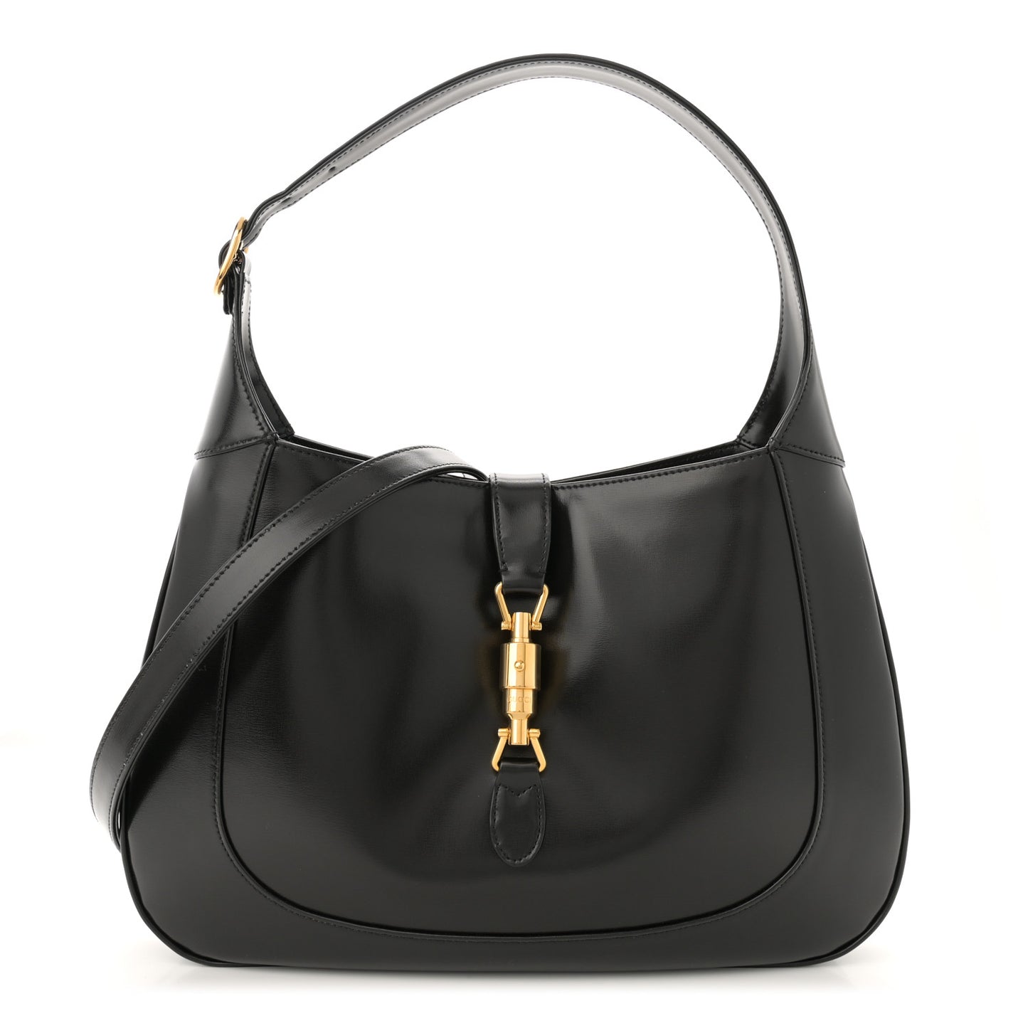 Boarded Dyana Lux Calfskin Medium Jackie 1961 Hobo Black