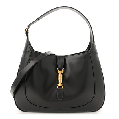 Gucci Boarded Dyana Lux Calfskin Medium Jackie 1961 Hobo Black 1 of 11