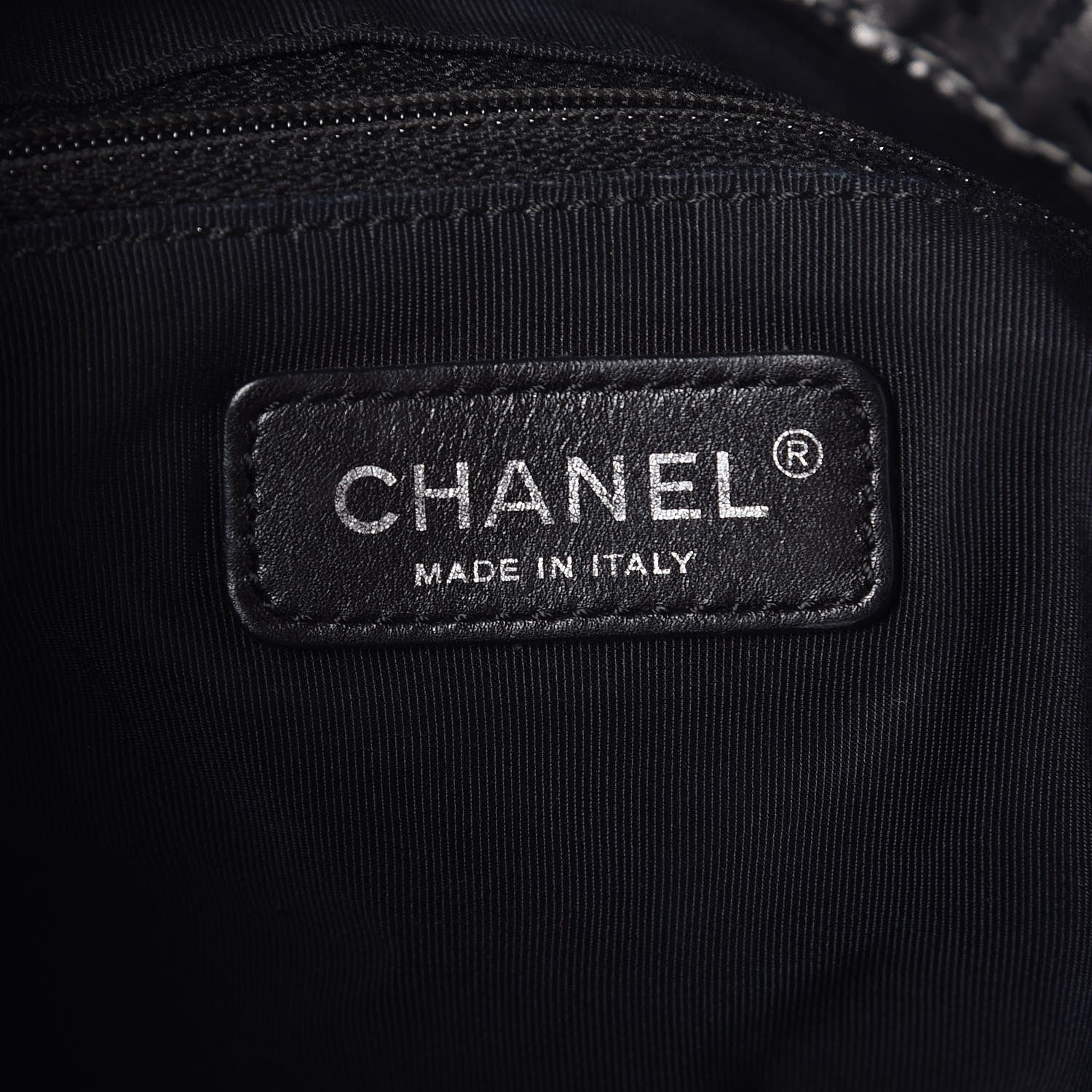 Chanel Coated Canvas Unlimited Drawstring Tote Argent Fonce 6 of 7