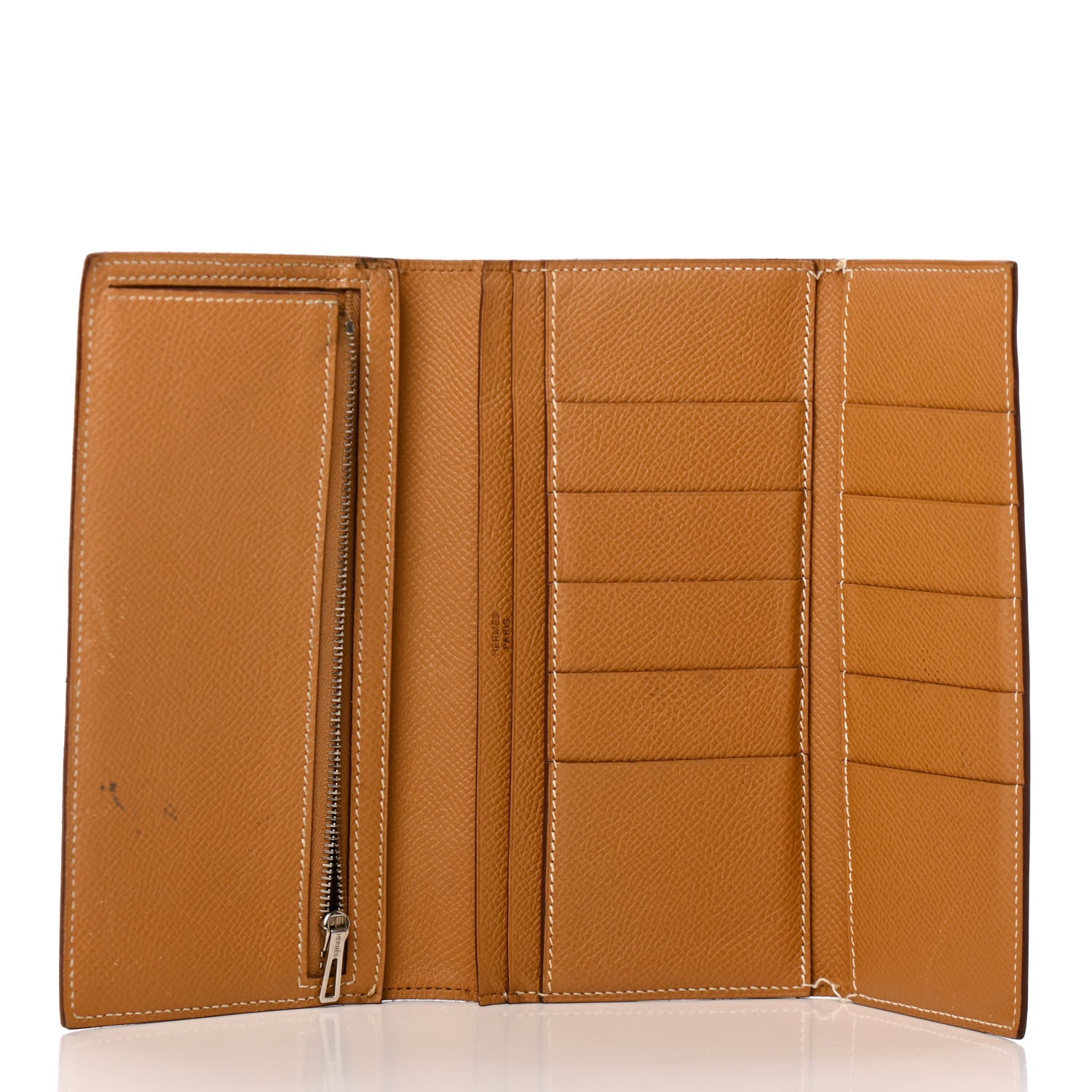 Hermes Epsom Bearn Gusset Wallet Gold 5 of 16