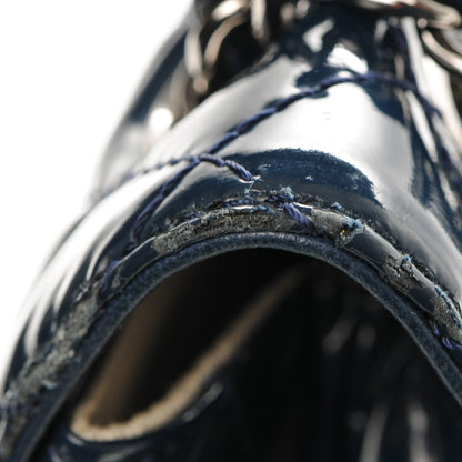 Chanel Vinyl Quilted In The Business Flap Navy Blue 12 of 13