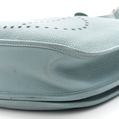 Hermes Taurillon Clemence Evelyne III PM Ciel 9 of 13