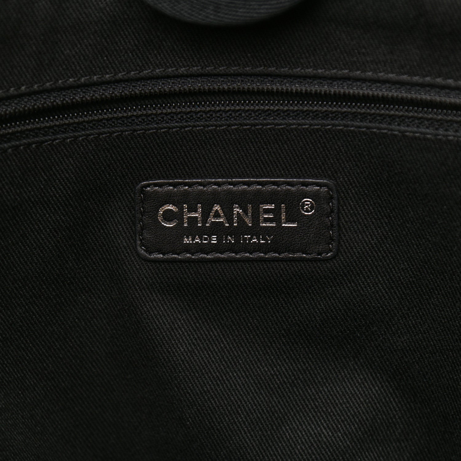 Chanel Canvas Small Deauville Tote Beige Black 6 of 10