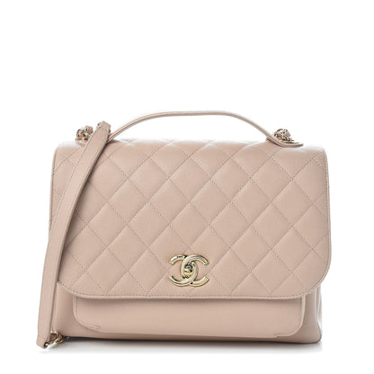 Chanel Caviar Quilted Large Business Affinity Flap Beige 1 of 9