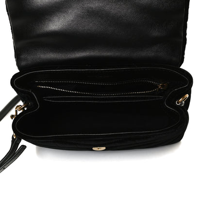 Saint Laurent Velvet Y Quilted Monogram Toy Loulou Chain Satchel French Black 5 of 13