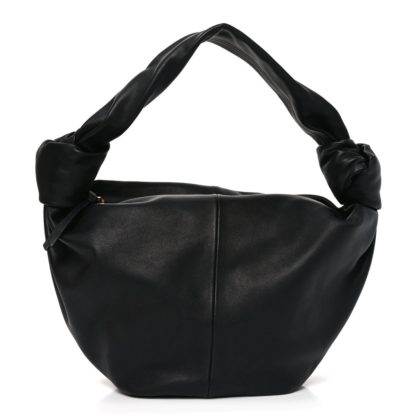 Calfskin Teen Double Knot Hobo Black