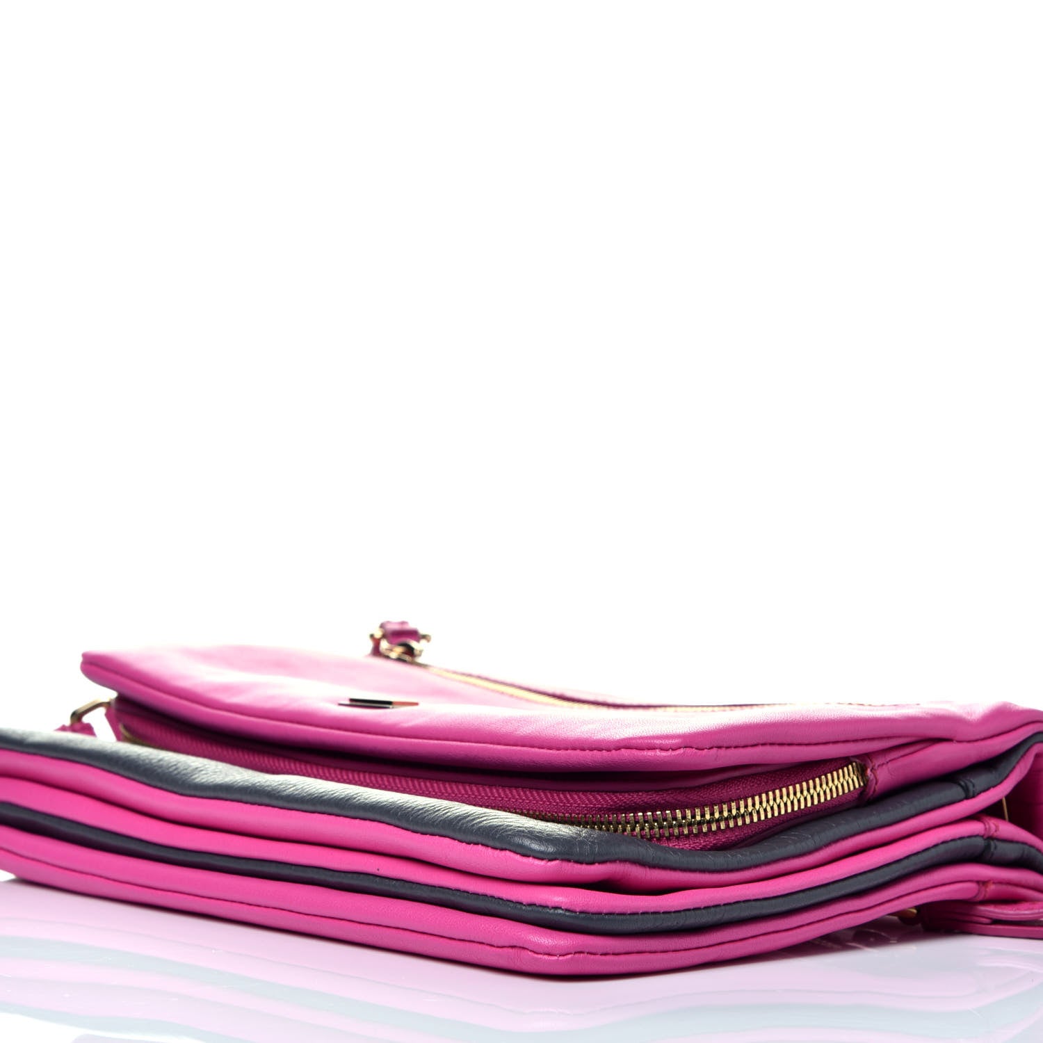 Dolce & Gabbana Calfskin Crossbody Bi-Color Bag Pink Navy 8 of 8