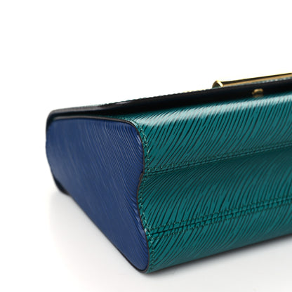 Louis Vuitton Epi Twist Shoulder Bag MM Emeraude Indigo 8 of 9