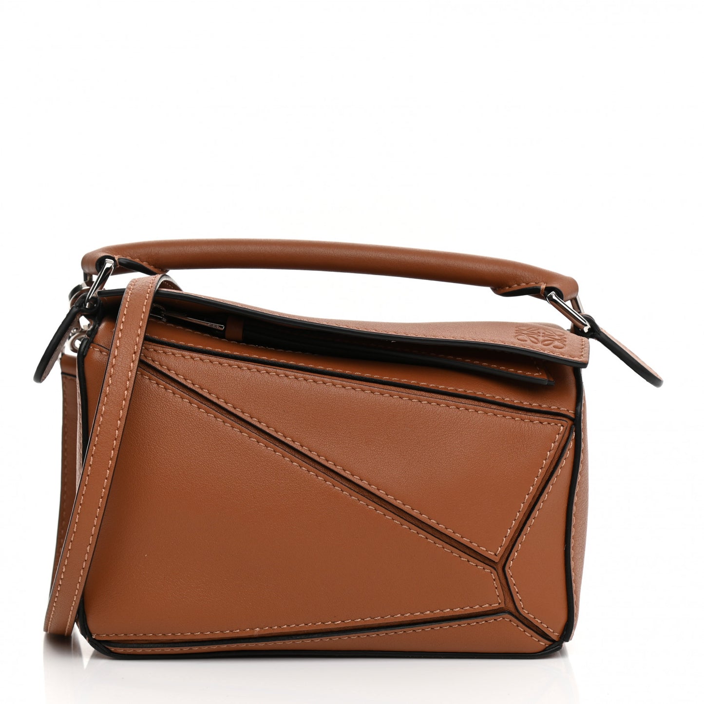 Calfskin Mini Puzzle Bag Tan