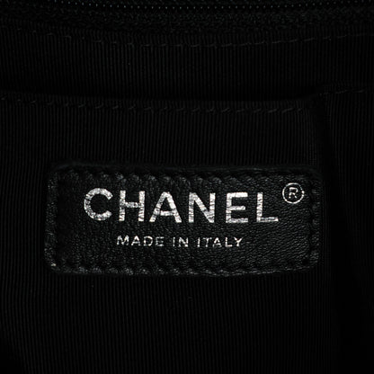 Chanel Lambskin Chevron Small Urban Spirit Drawstring Bag Black 6 of 7