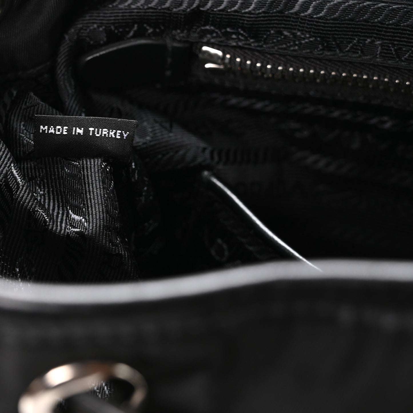 Tessuto Nylon Soft Calfskin Backpack Black