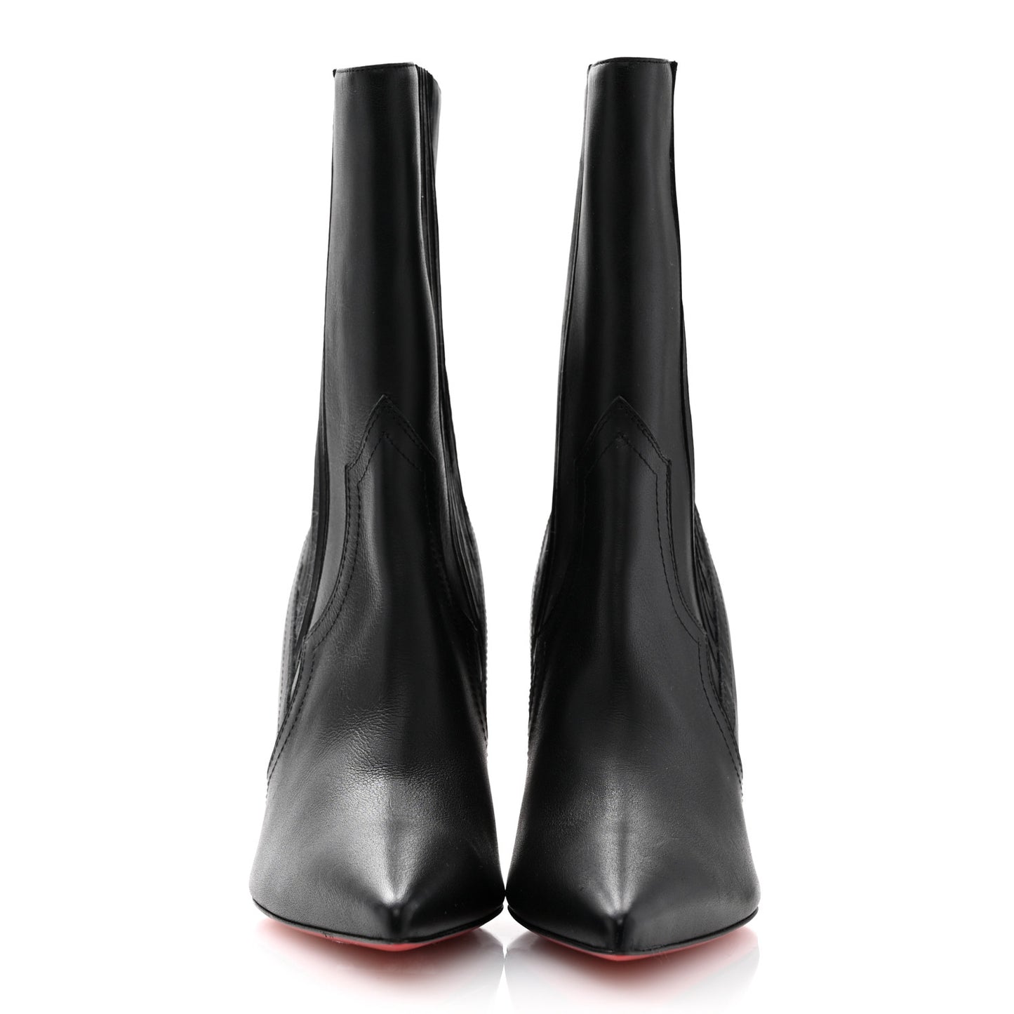 Calfskin Santigag 85 Ankle Boots 40 Black