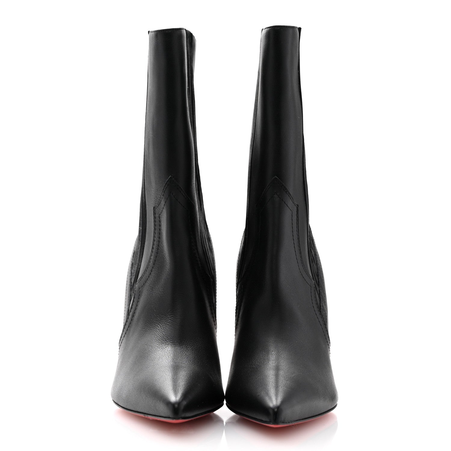 Christian Louboutin Calfskin Santigag 85 Ankle Boots 40 Black 2 of 9