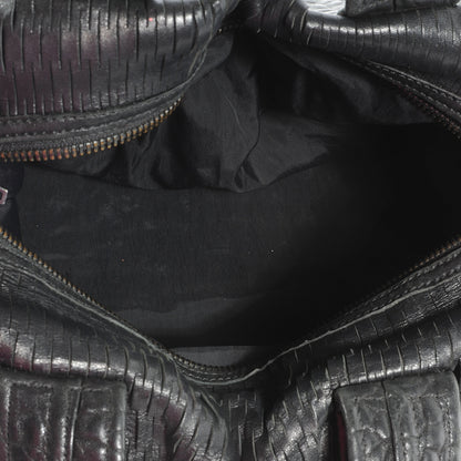 Alexander Wang Leather Laser Cut Rocco Duffel w Black Nickel Hardware Black 5 of 6