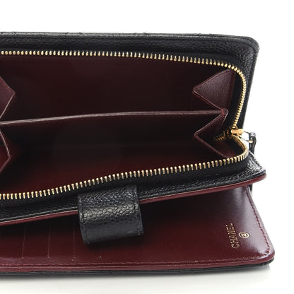 Chanel Caviar Quilted CC French Wallet Black 6 of 11
