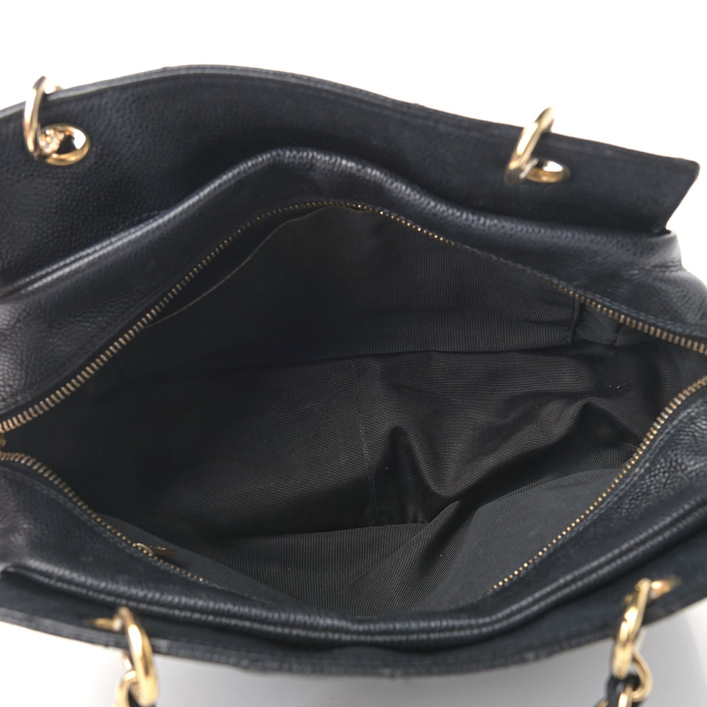 Caviar Quilted Petit Timeless Tote PTT Black