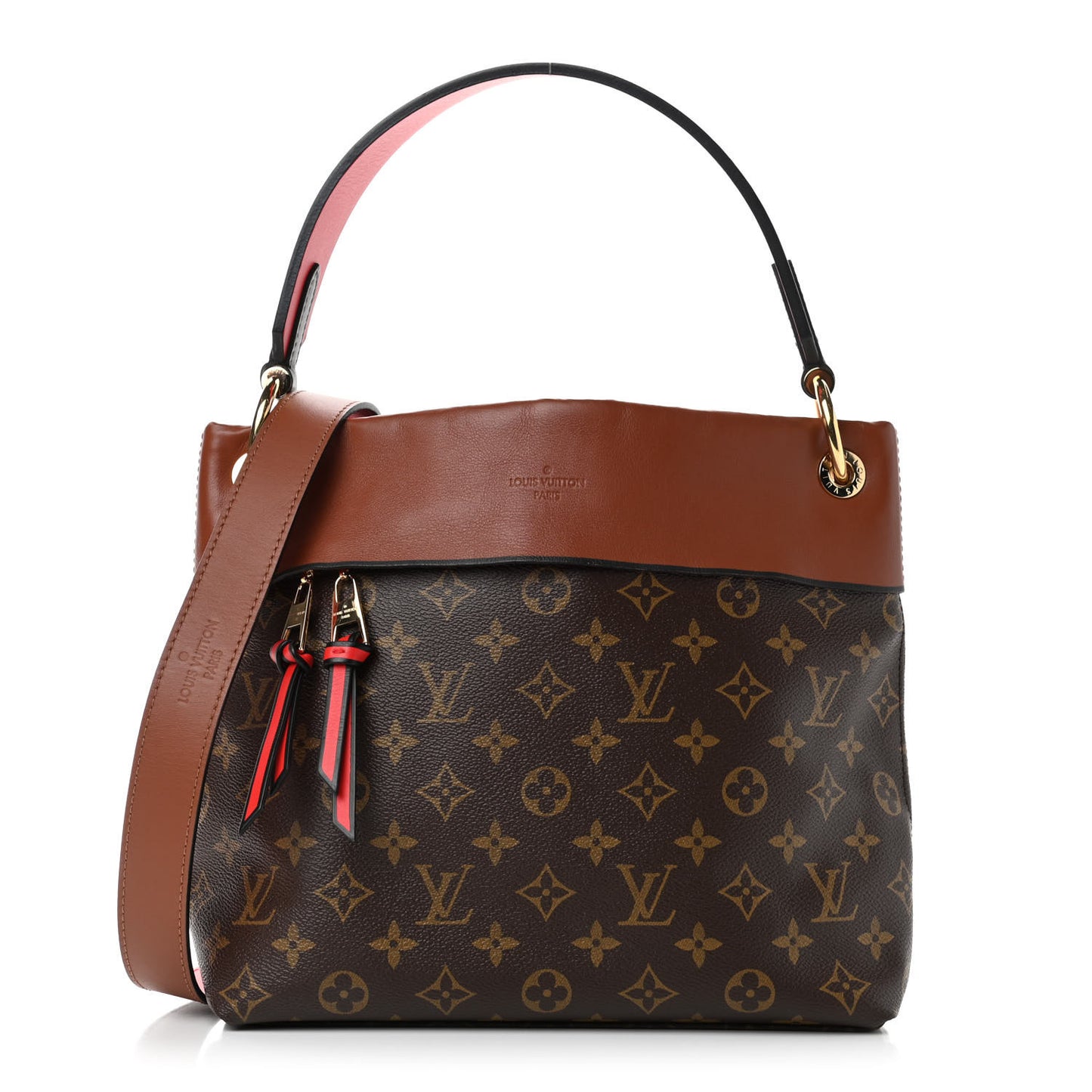 Monogram Tuileries Besace Caramel Rouge