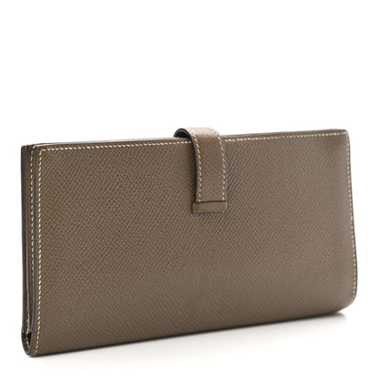 Hermes Epsom Bearn Gusset Wallet Etoupe 3 of 8