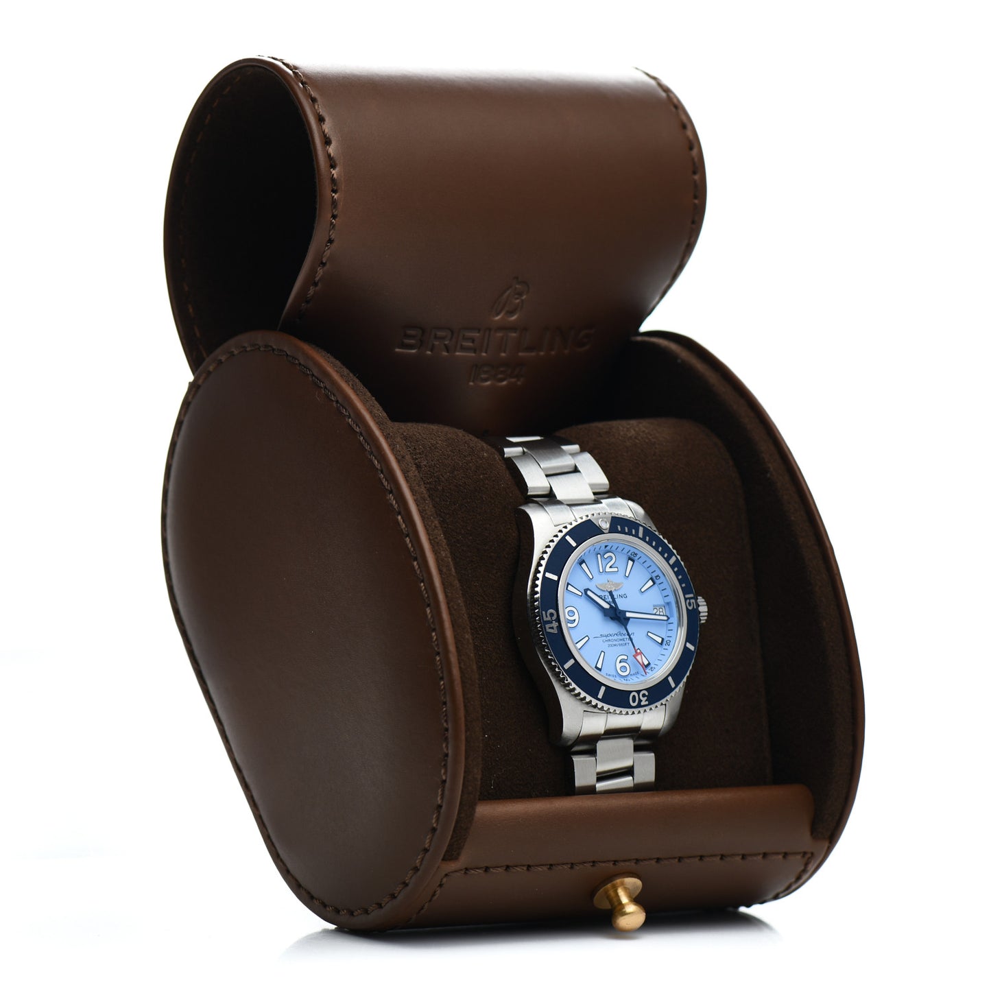 Stainless Steel 36mm Super Ocean Chronometer Automatic Watch Blue A17316