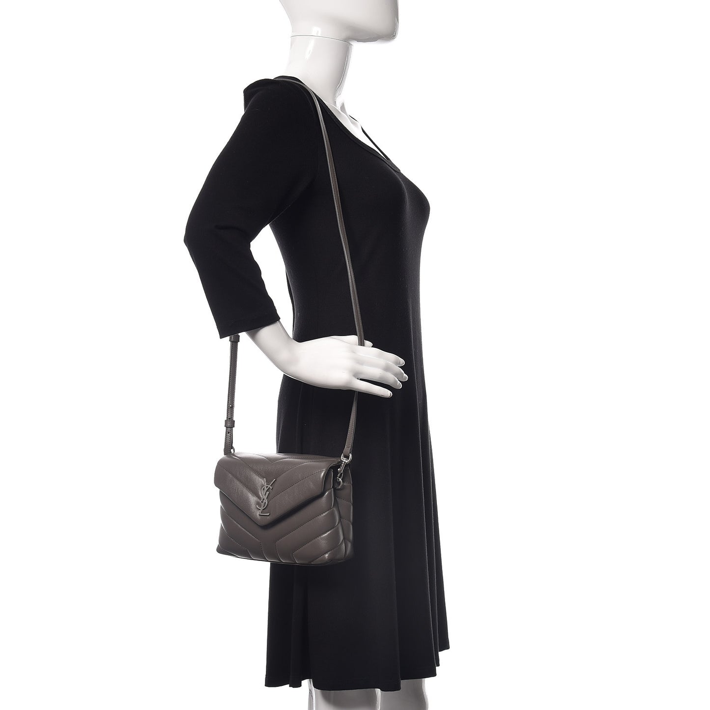 Calfskin Y Quilted Monogram Toy Loulou Crossbody Bag Earth