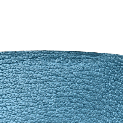 Hermes Chevre Mysore Duo Calvi Card Case Celeste 7 of 7
