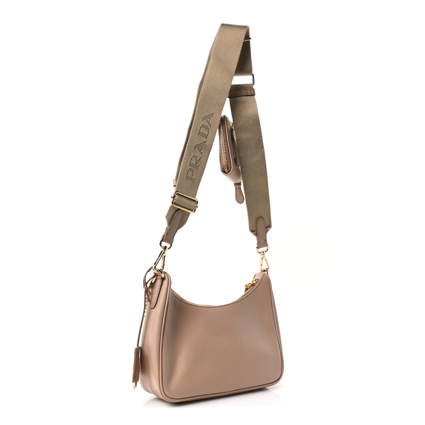 Saffiano Lux Re-Edition 2005 Shoulder Bag Cammeo