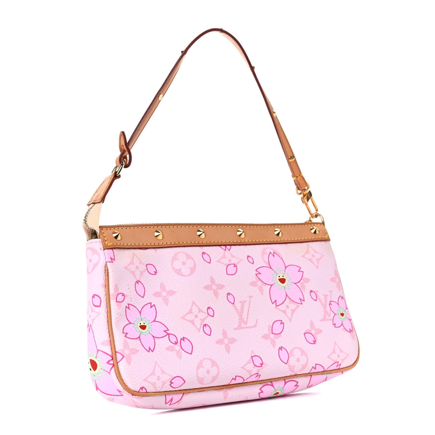 Monogram Cherry Blossom Pochette Accessories Pink