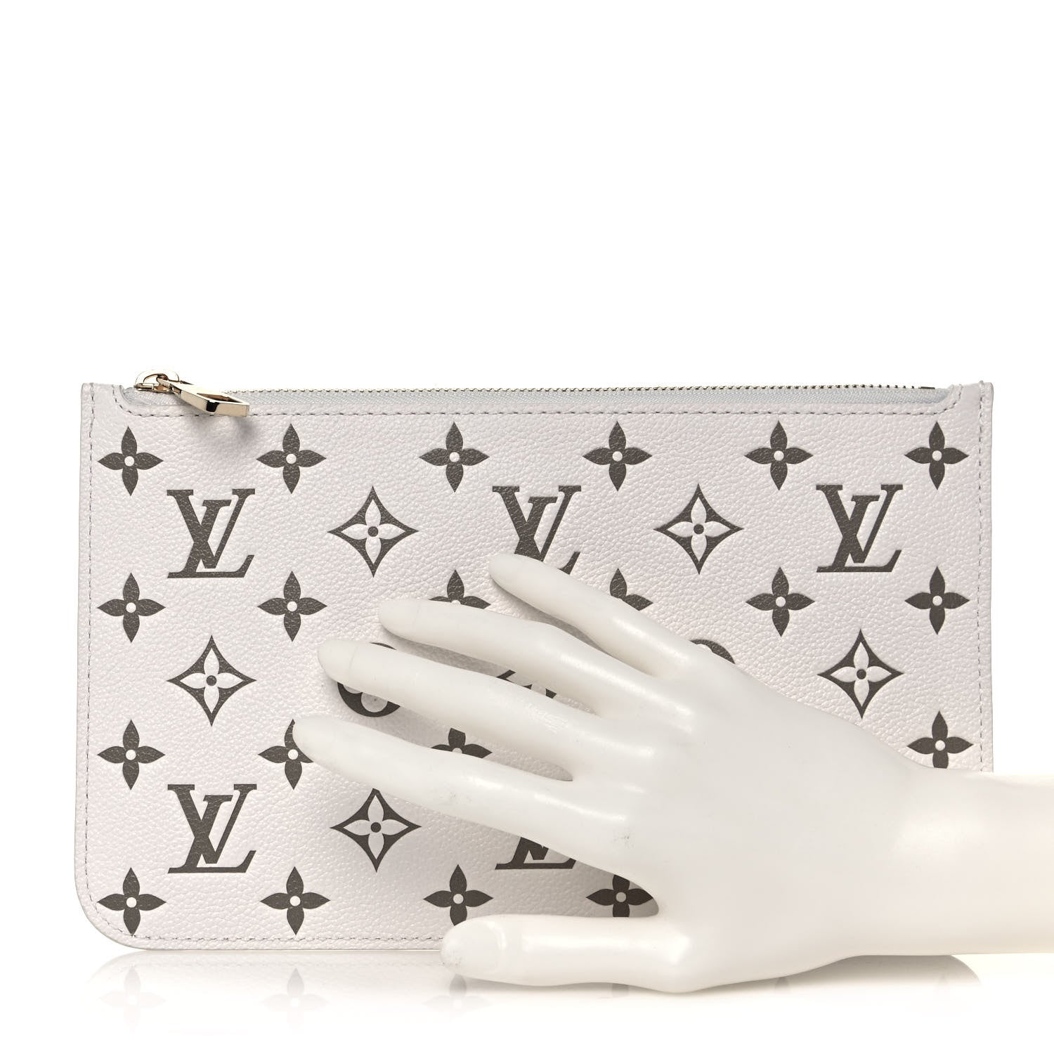 Louis Vuitton Empreinte Monogram Spring In The City Neverfull Pochette MM Kaki Beige Cream 2 of 11