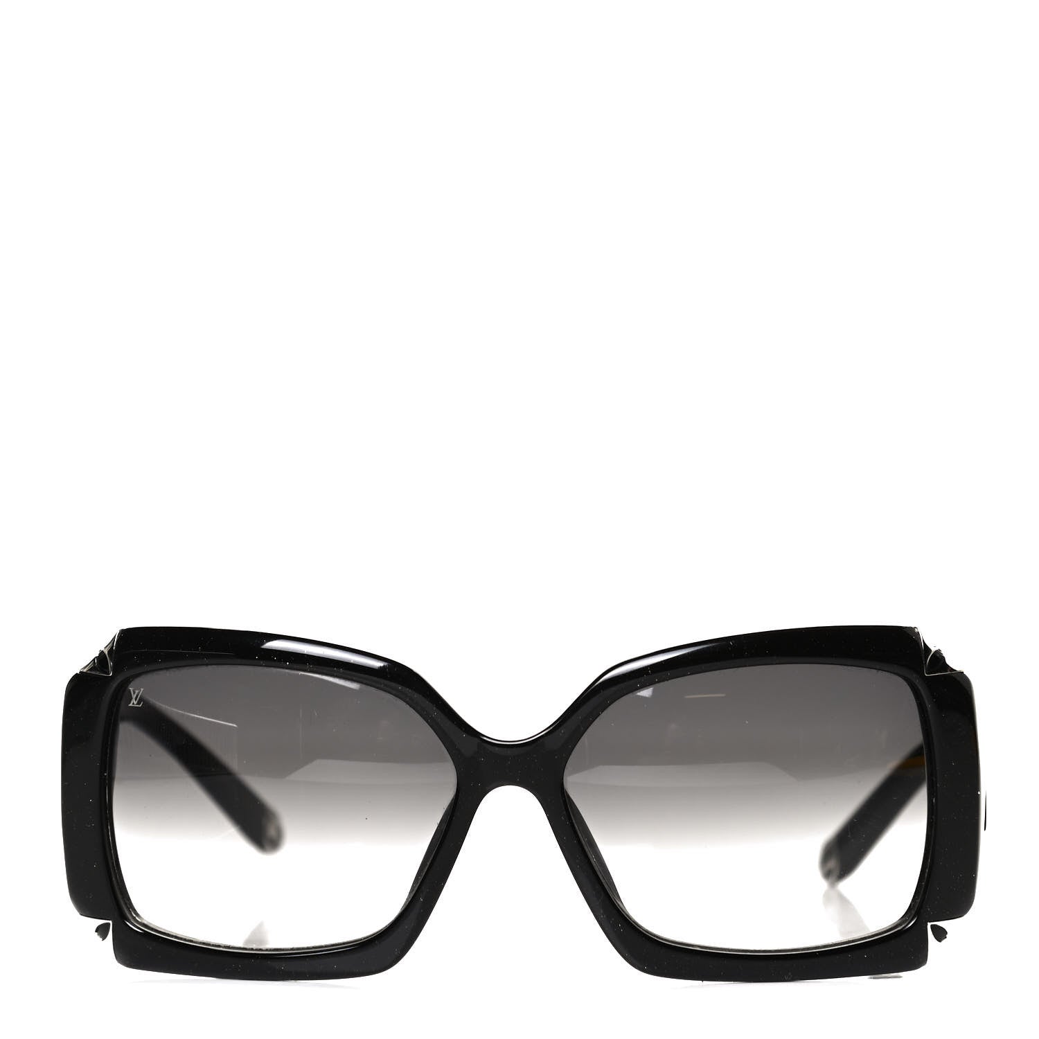 Louis Vuitton Acetate Hortensia Sunglasses Z0365W Black Glitter 2 of 8