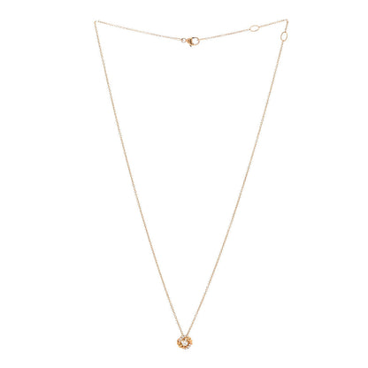 David Yurman 18K Yellow Gold Diamond 8mm Petite Infinity Pendant Necklace 3 of 5