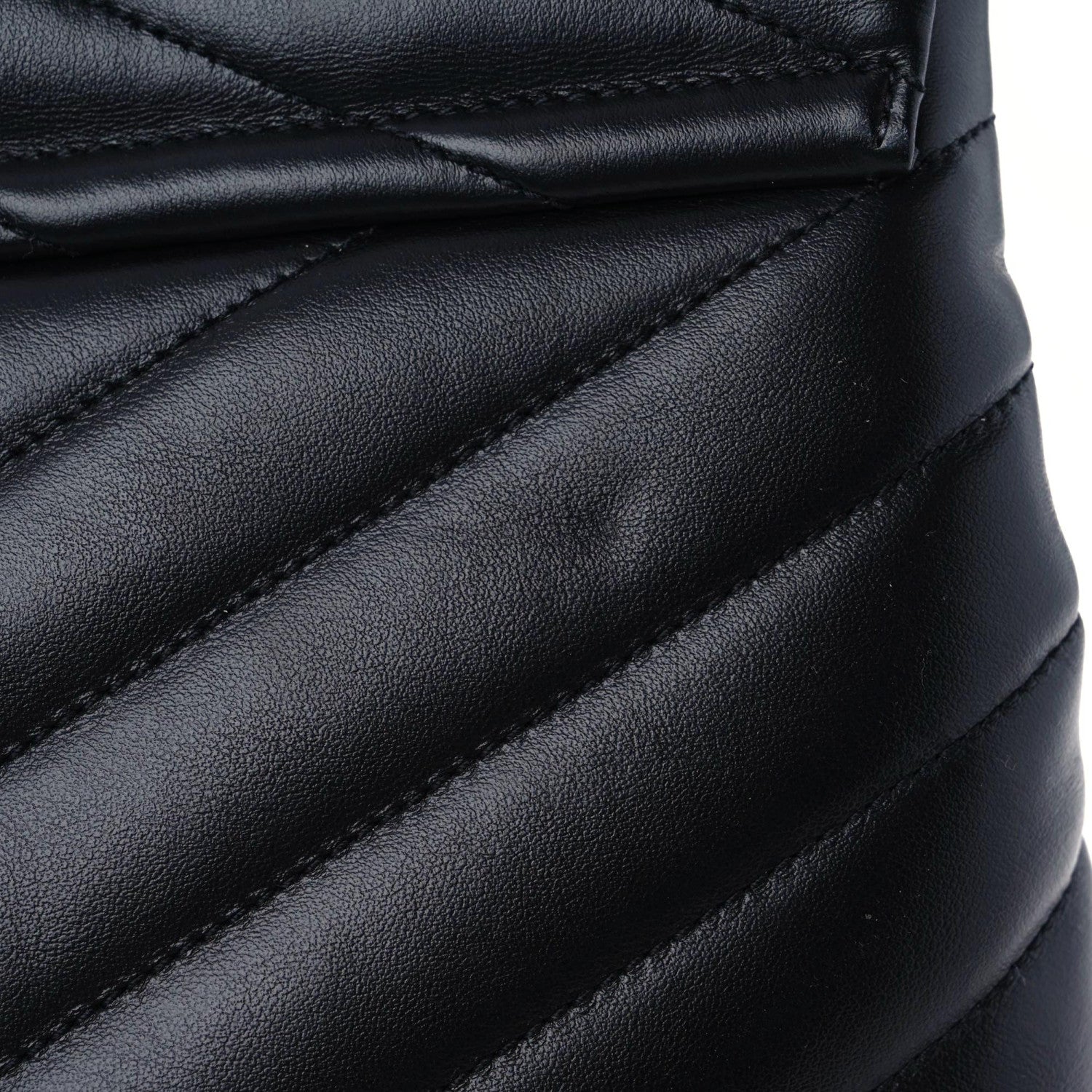 Saint Laurent Calfskin Y Quilted Monogram Large Loulou Chain Satchel Black 10 of 14